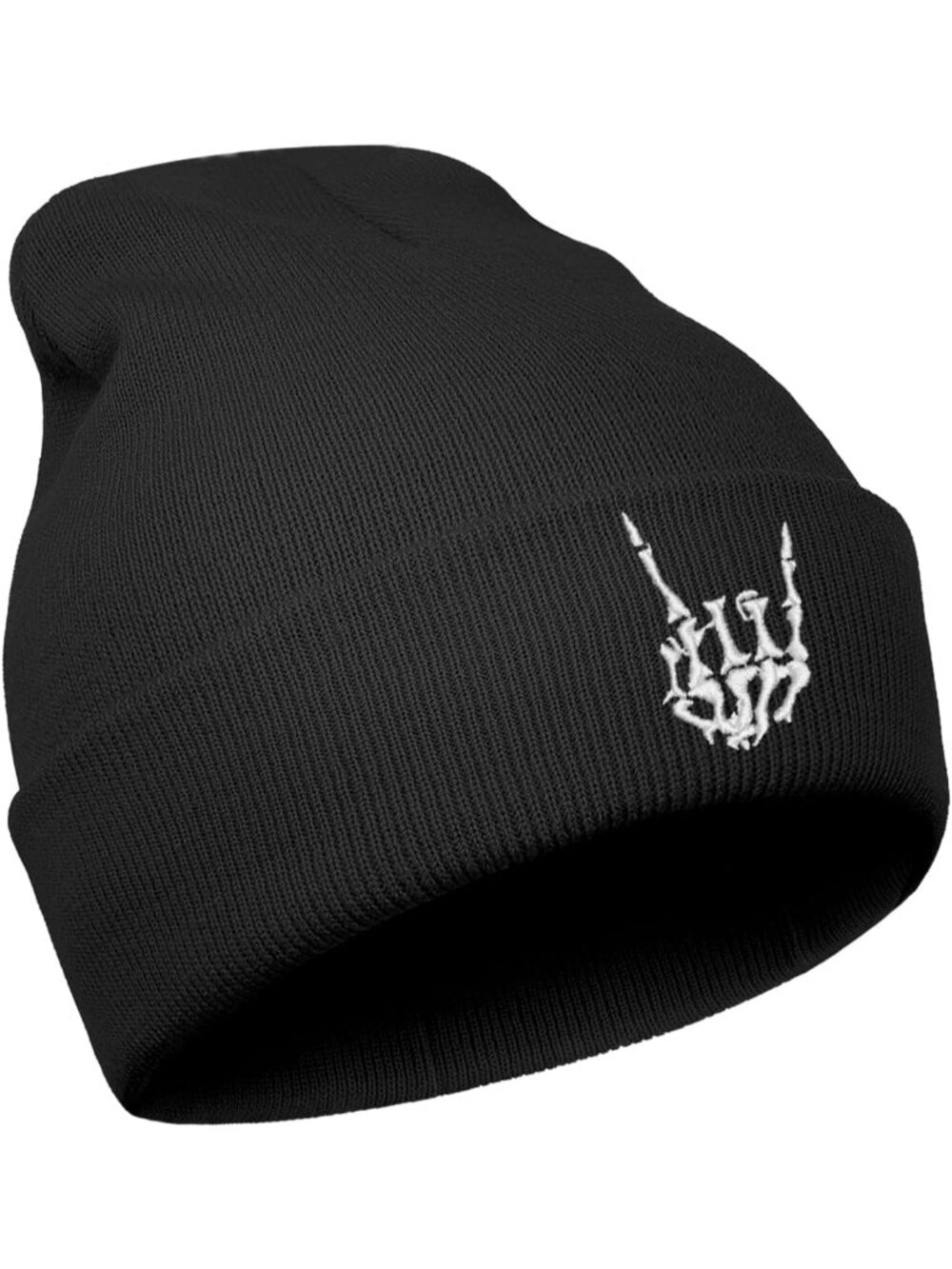 Unisex Skeleton-black Skull Goth Knit Beanie Emo Gothic Christmas Skeleton Hats